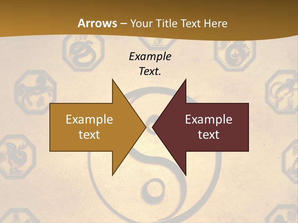 Astrology Sepia Symbols PowerPoint Template