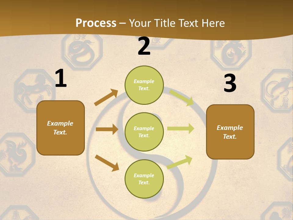 Astrology Sepia Symbols PowerPoint Template