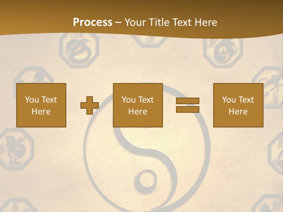 Astrology Sepia Symbols PowerPoint Template