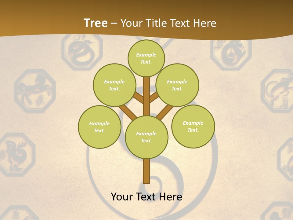 Astrology Sepia Symbols PowerPoint Template