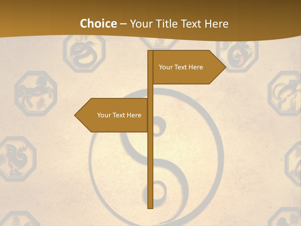 Astrology Sepia Symbols PowerPoint Template