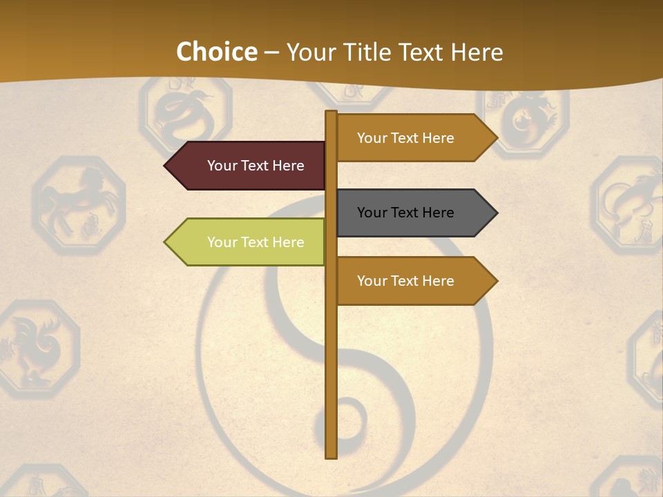 Astrology Sepia Symbols PowerPoint Template