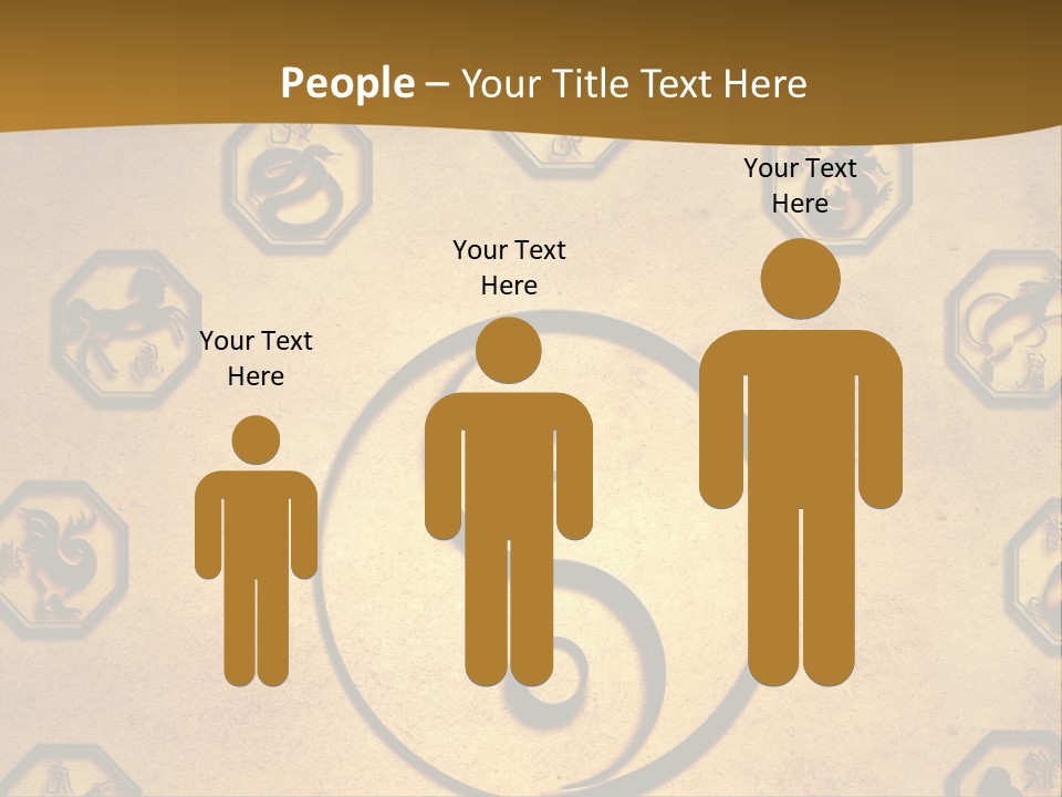 Astrology Sepia Symbols PowerPoint Template