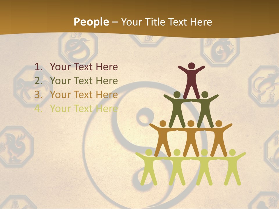 Astrology Sepia Symbols PowerPoint Template