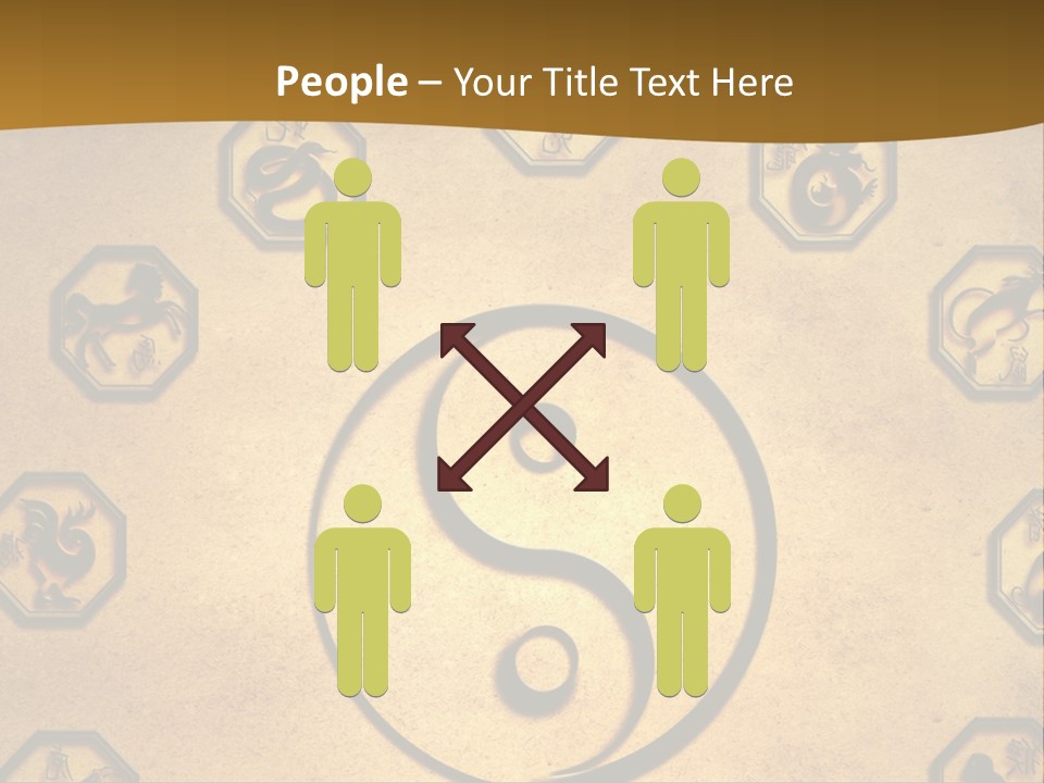 Astrology Sepia Symbols PowerPoint Template