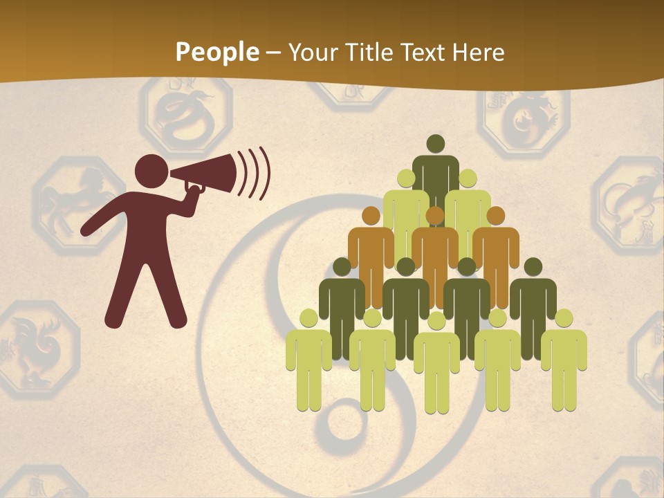 Astrology Sepia Symbols PowerPoint Template