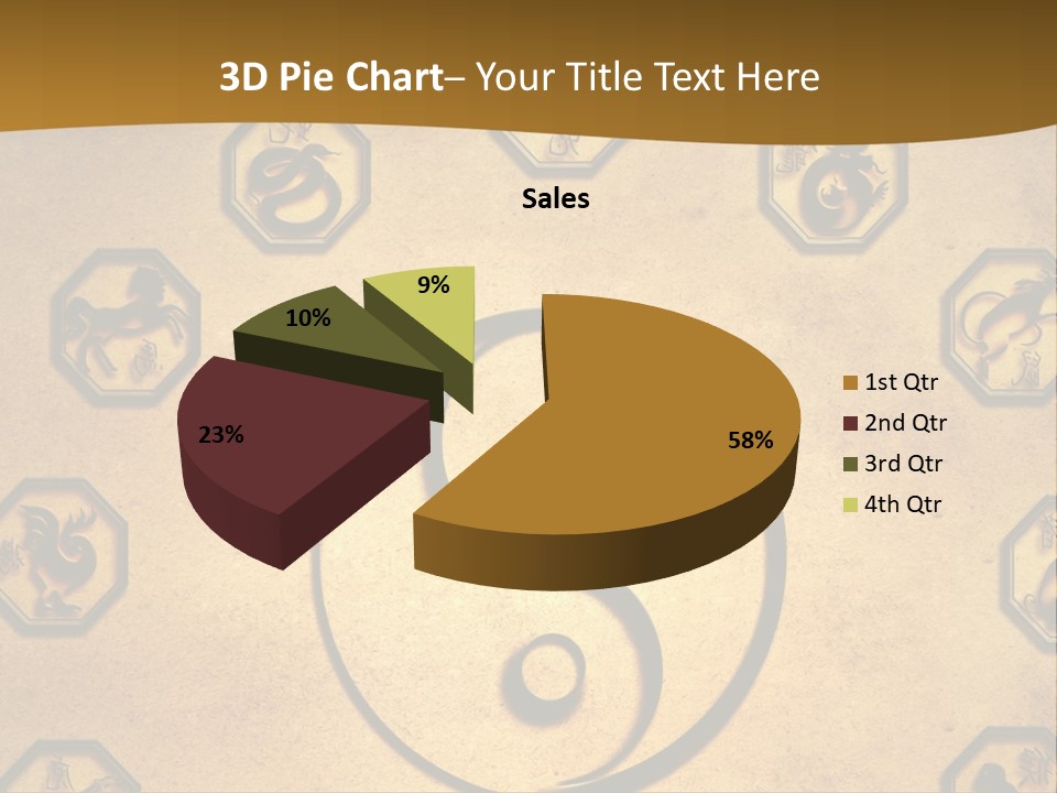 Astrology Sepia Symbols PowerPoint Template