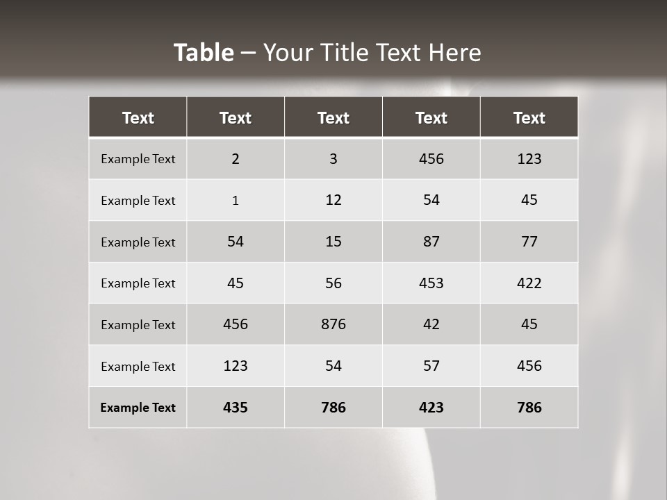 Outside Model Sensitivity PowerPoint Template