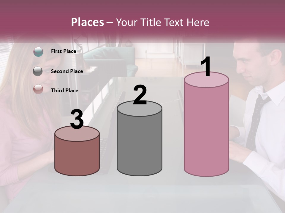 Office Working Typing PowerPoint Template
