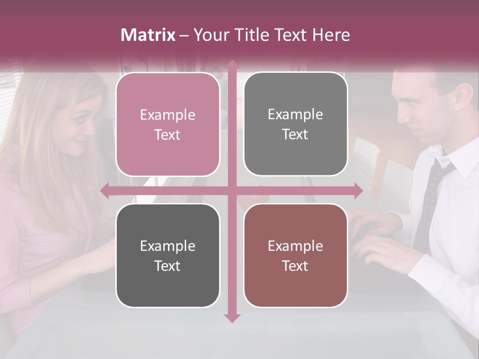 Office Working Typing PowerPoint Template