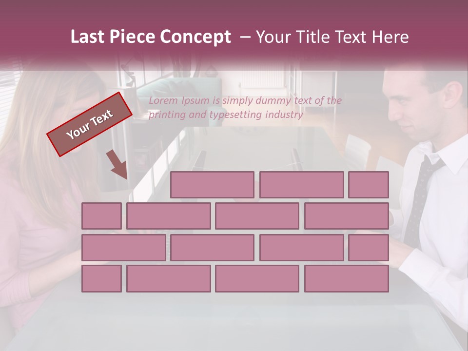 Office Working Typing PowerPoint Template