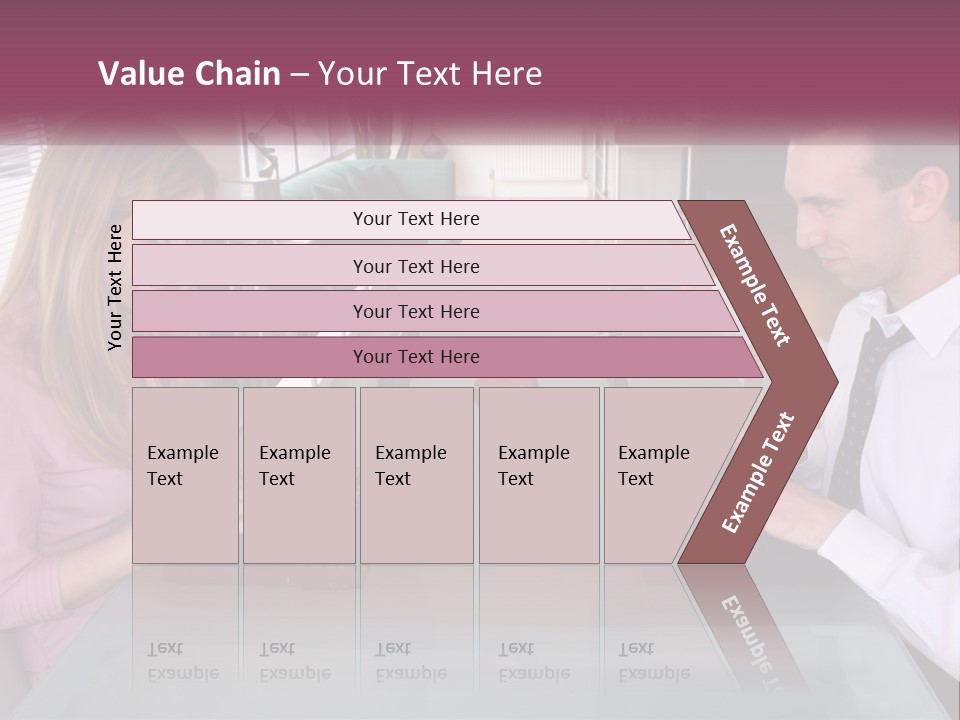 Office Working Typing PowerPoint Template