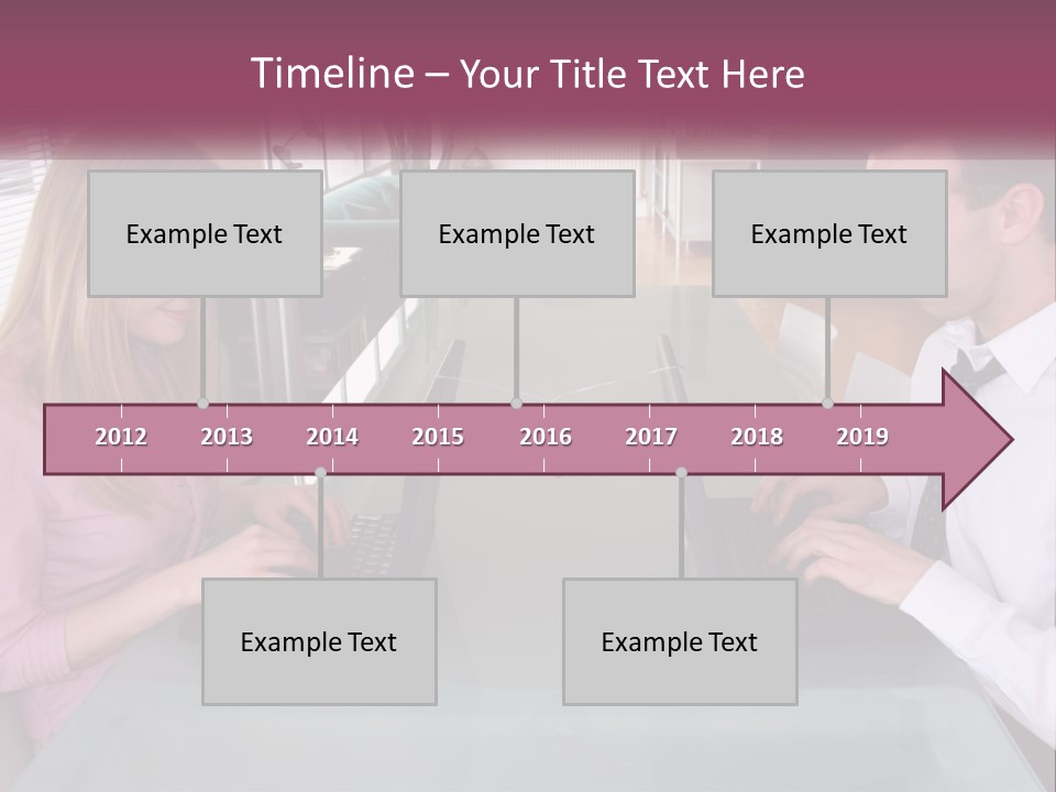 Office Working Typing PowerPoint Template