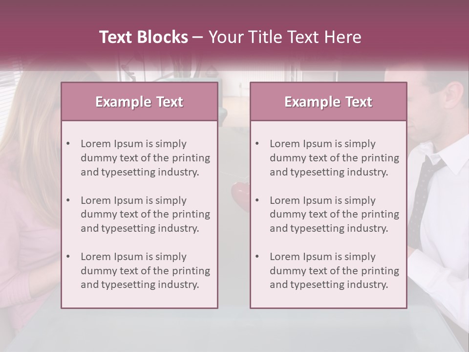 Office Working Typing PowerPoint Template