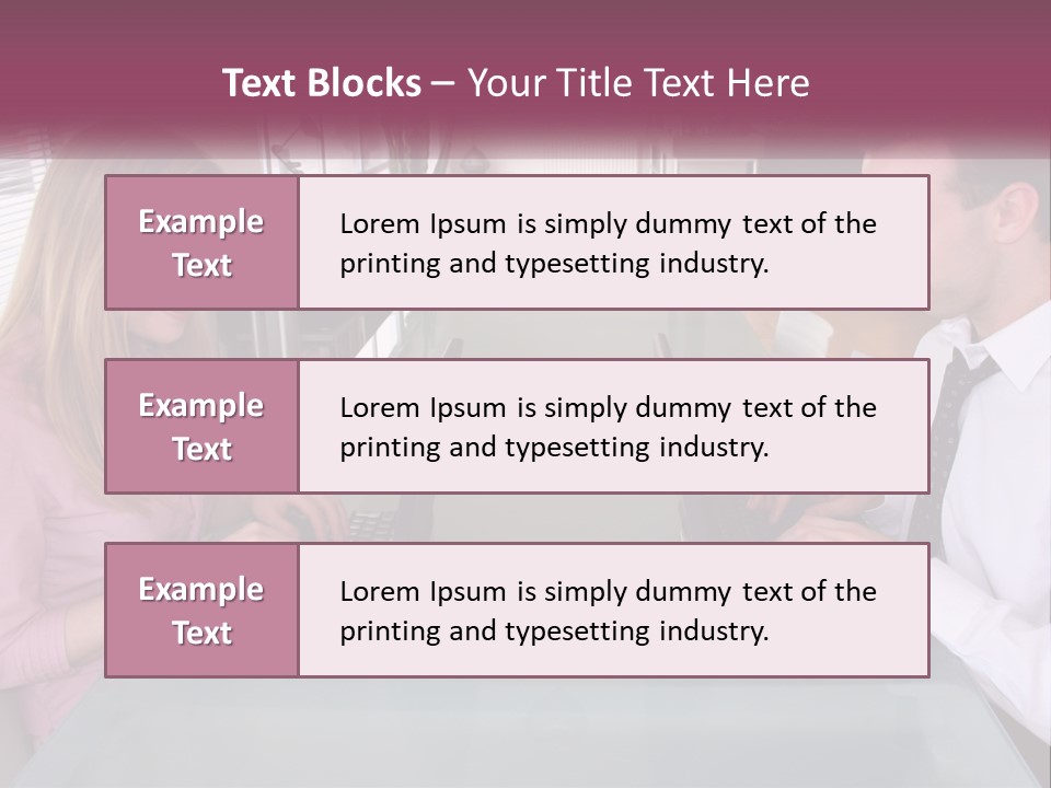 Office Working Typing PowerPoint Template