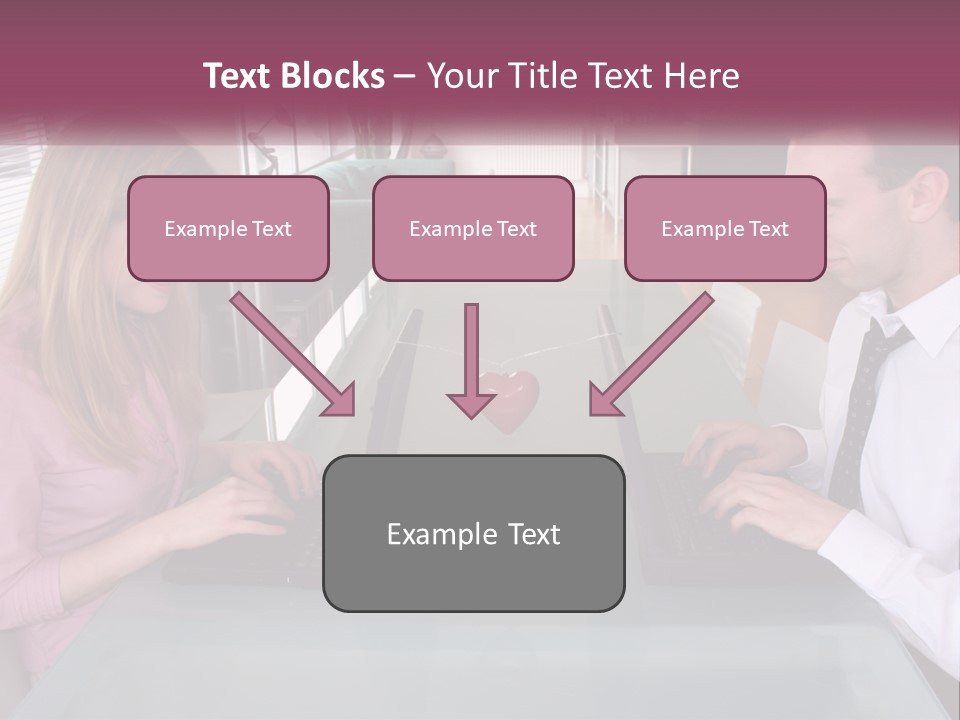 Office Working Typing PowerPoint Template