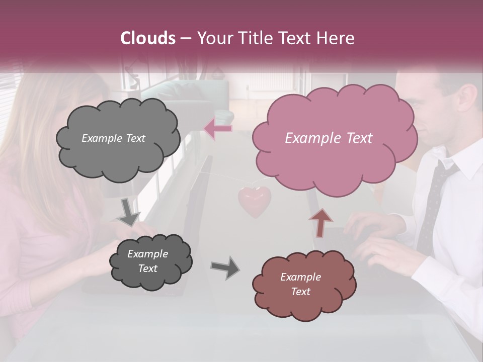 Office Working Typing PowerPoint Template