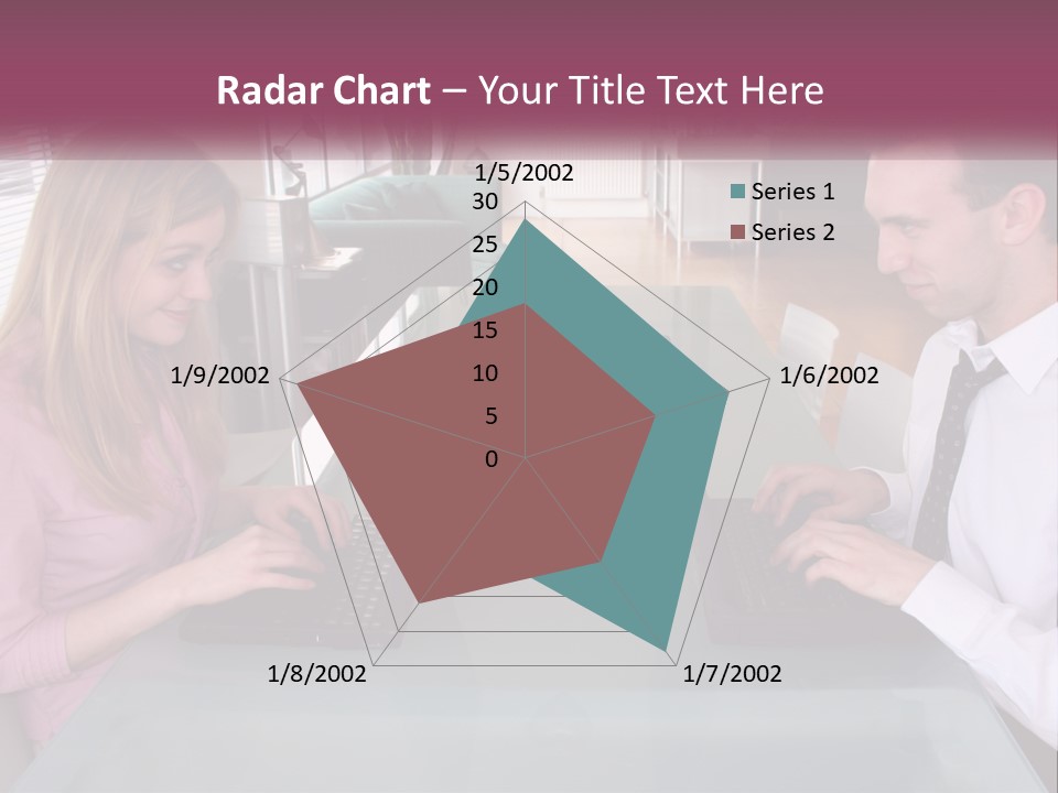 Office Working Typing PowerPoint Template