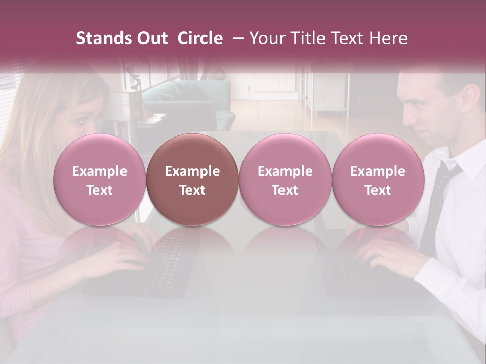 Office Working Typing PowerPoint Template