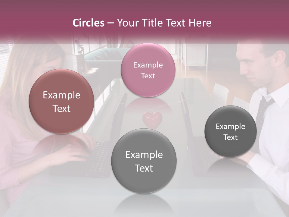 Office Working Typing PowerPoint Template