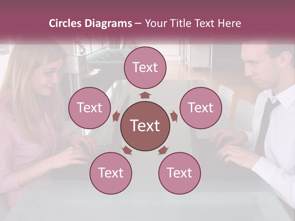 Office Working Typing PowerPoint Template