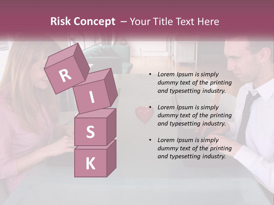 Office Working Typing PowerPoint Template