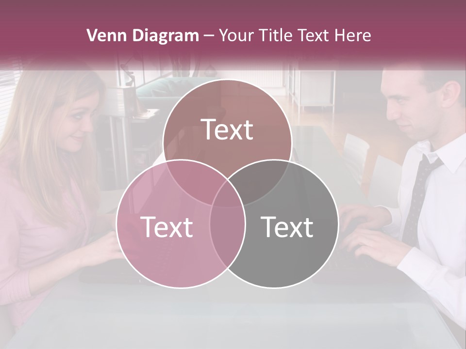 Office Working Typing PowerPoint Template