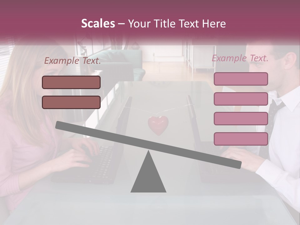 Office Working Typing PowerPoint Template