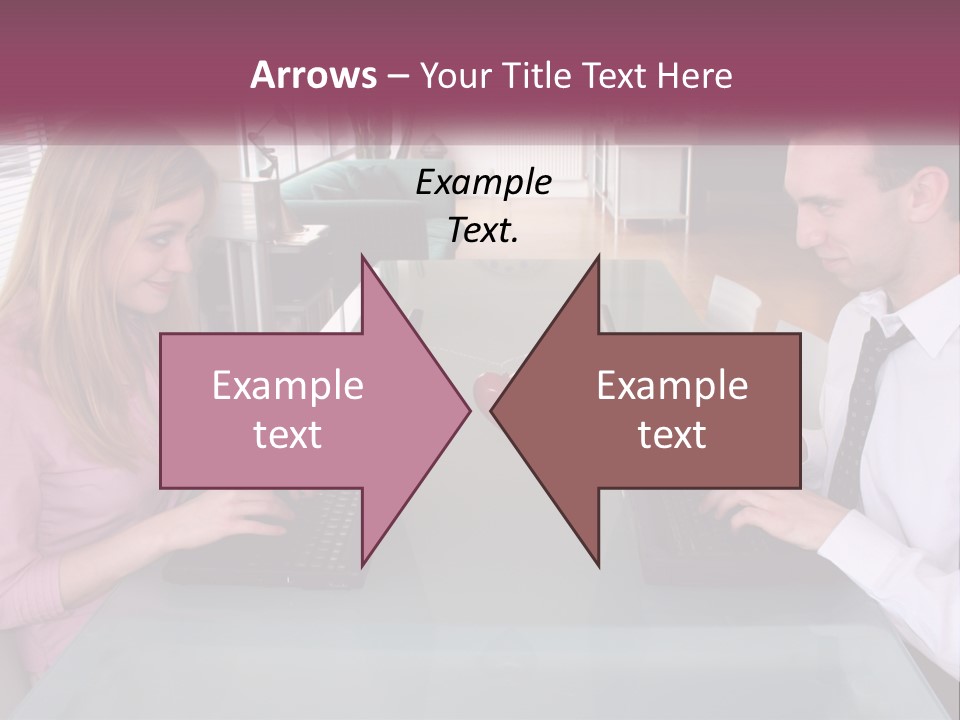 Office Working Typing PowerPoint Template