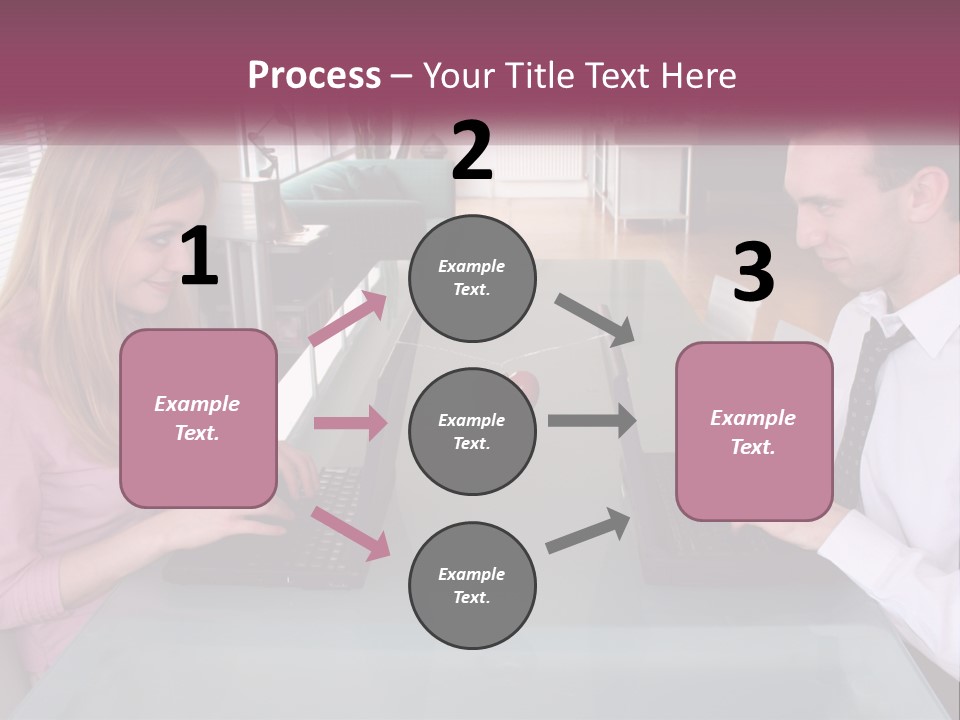 Office Working Typing PowerPoint Template