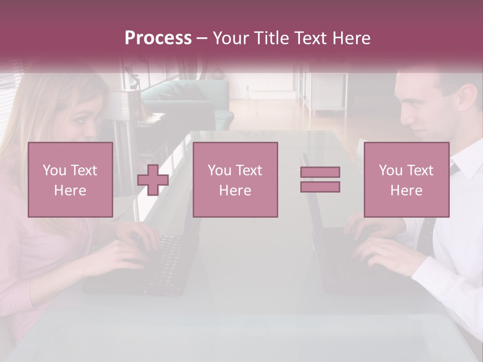 Office Working Typing PowerPoint Template