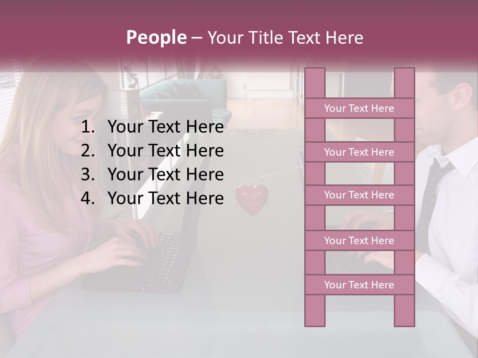 Office Working Typing PowerPoint Template