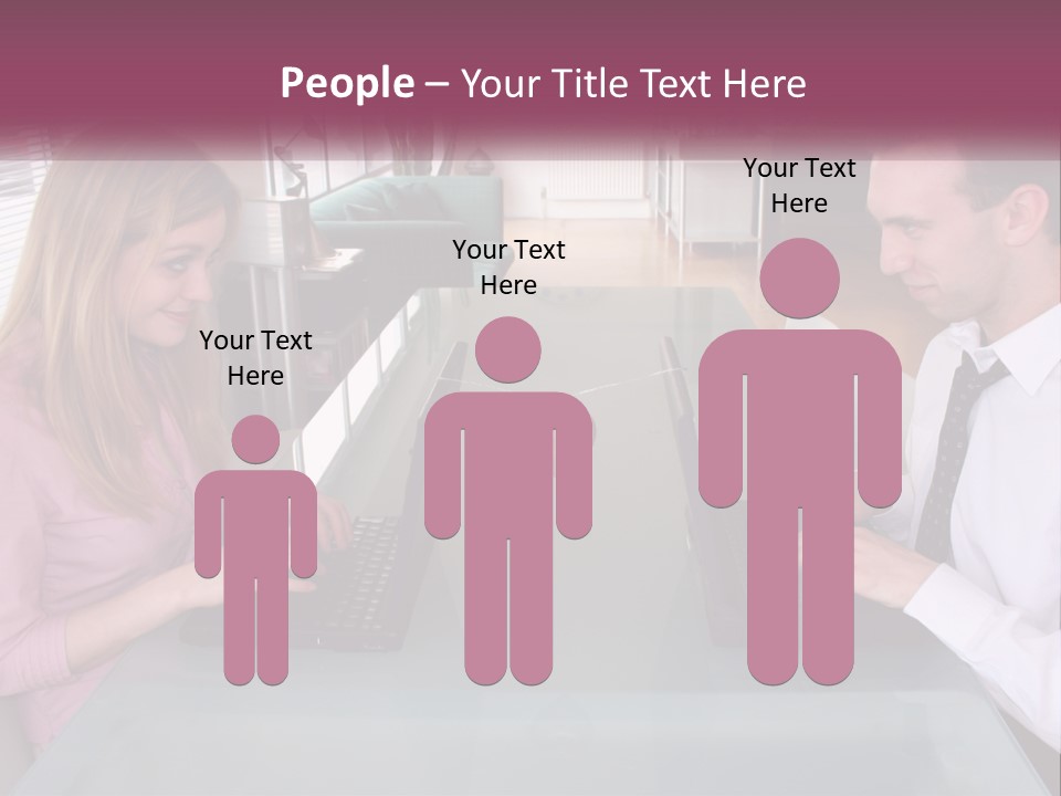 Office Working Typing PowerPoint Template