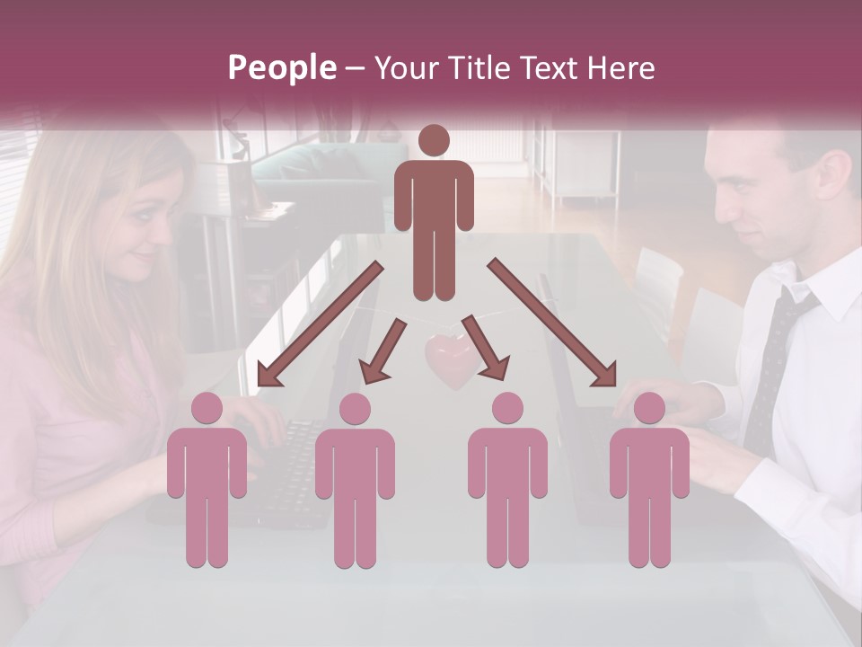 Office Working Typing PowerPoint Template