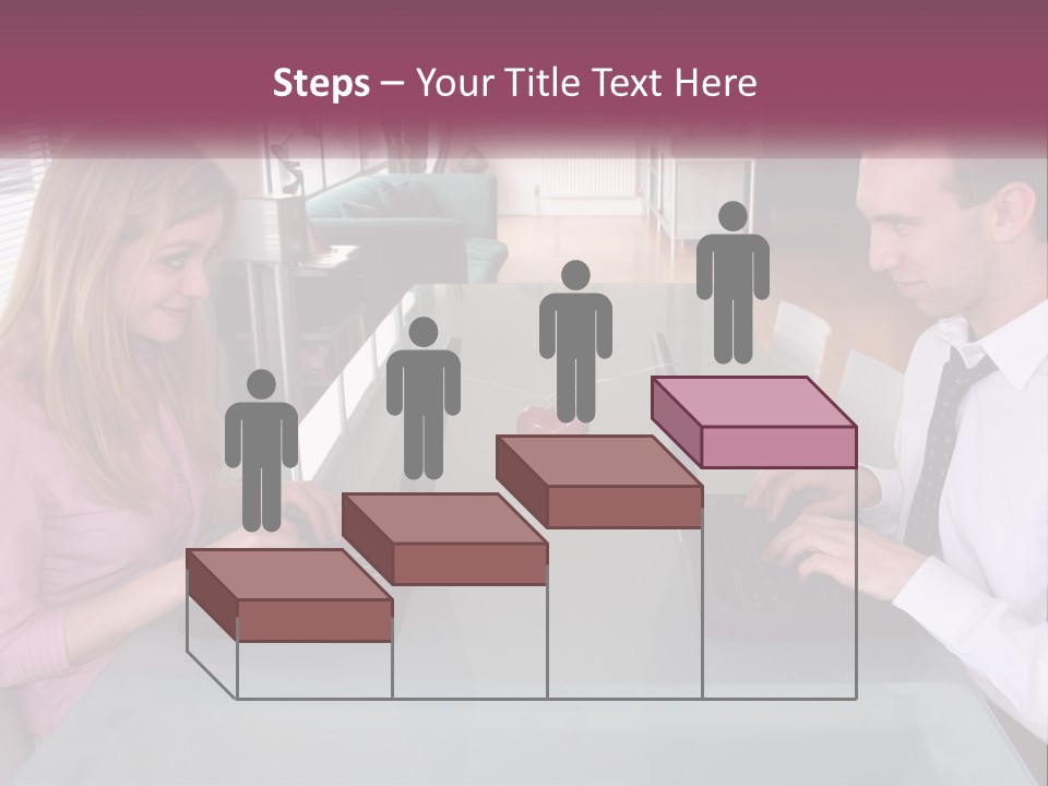 Office Working Typing PowerPoint Template