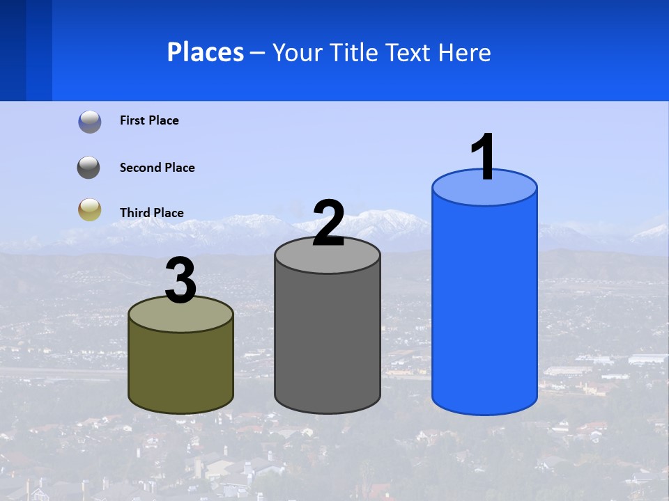 Winter Housing Panorama PowerPoint Template