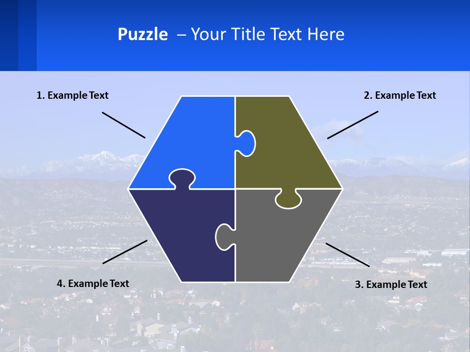 Winter Housing Panorama PowerPoint Template