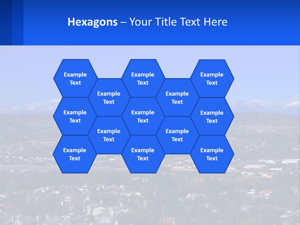 Winter Housing Panorama PowerPoint Template