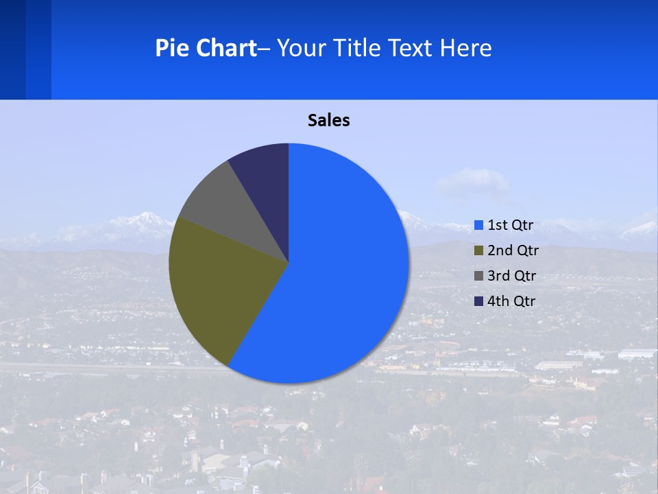 Winter Housing Panorama PowerPoint Template