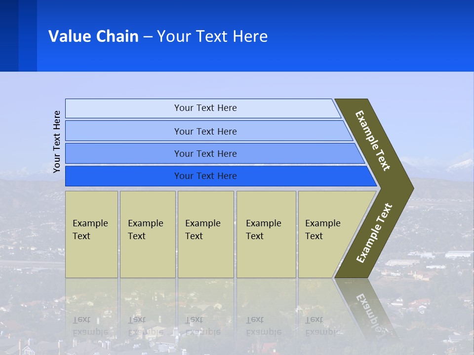 Winter Housing Panorama PowerPoint Template