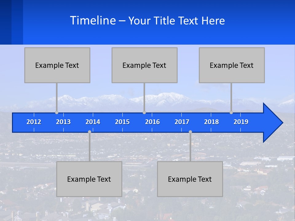 Winter Housing Panorama PowerPoint Template