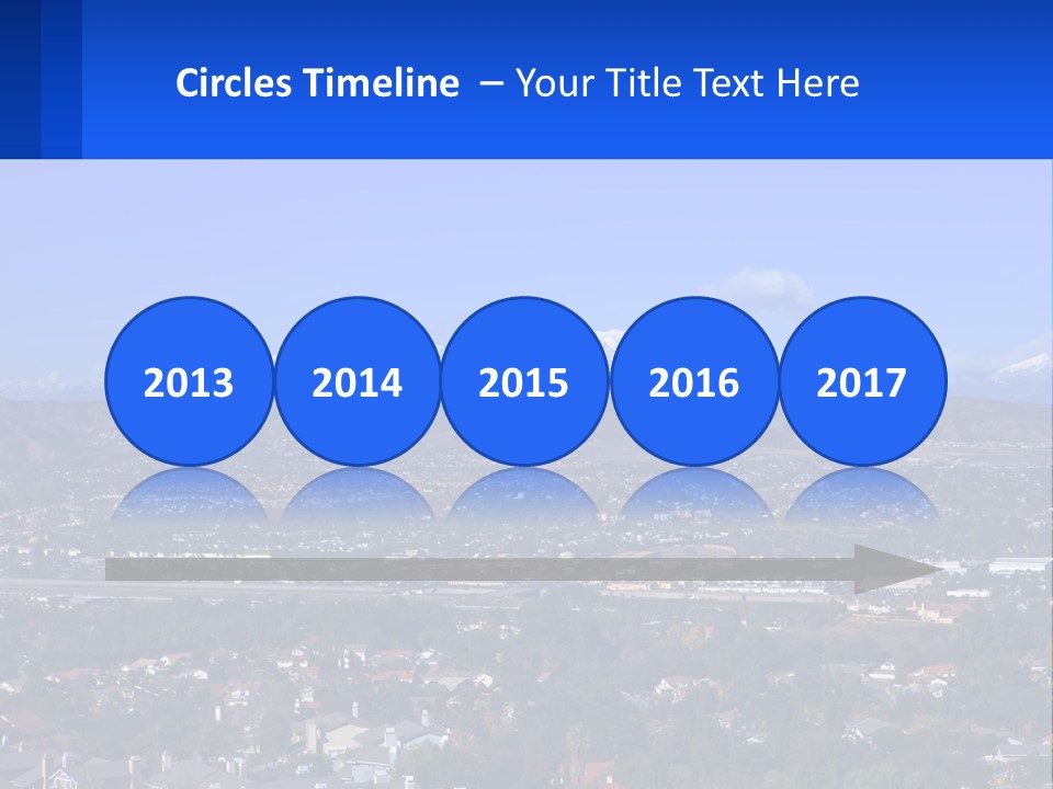 Winter Housing Panorama PowerPoint Template