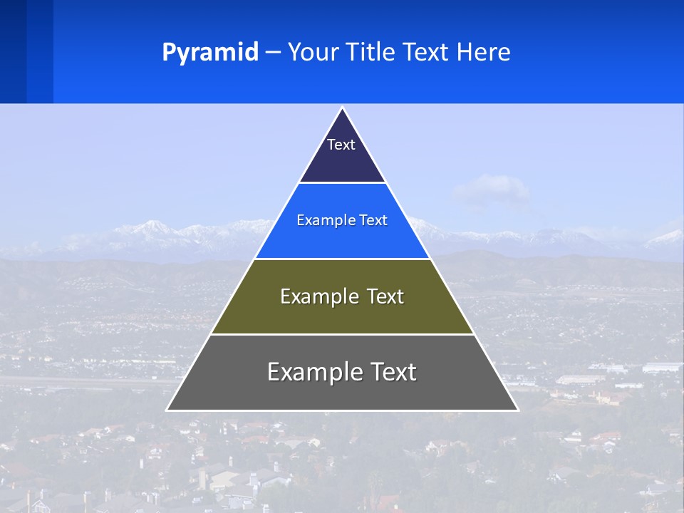 Winter Housing Panorama PowerPoint Template
