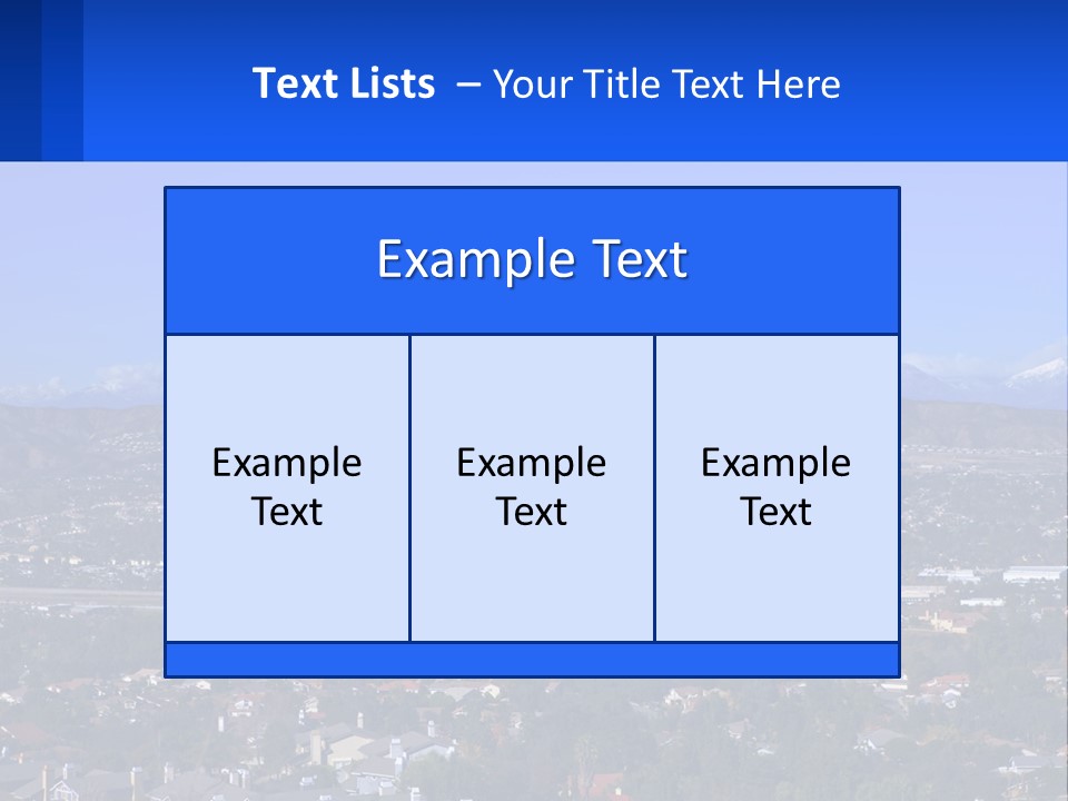 Winter Housing Panorama PowerPoint Template