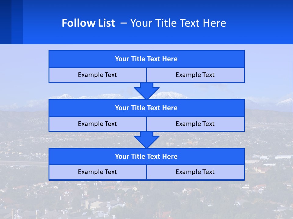 Winter Housing Panorama PowerPoint Template