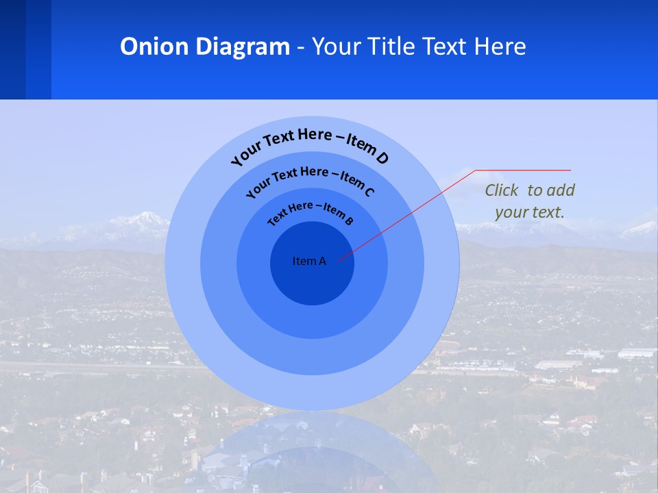 Winter Housing Panorama PowerPoint Template