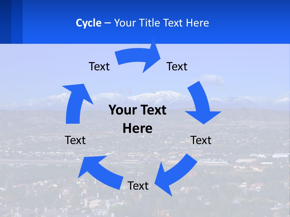Winter Housing Panorama PowerPoint Template