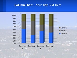 Winter Housing Panorama PowerPoint Template