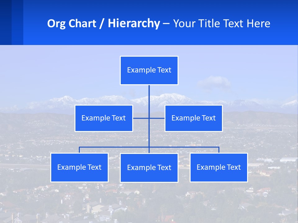 Winter Housing Panorama PowerPoint Template