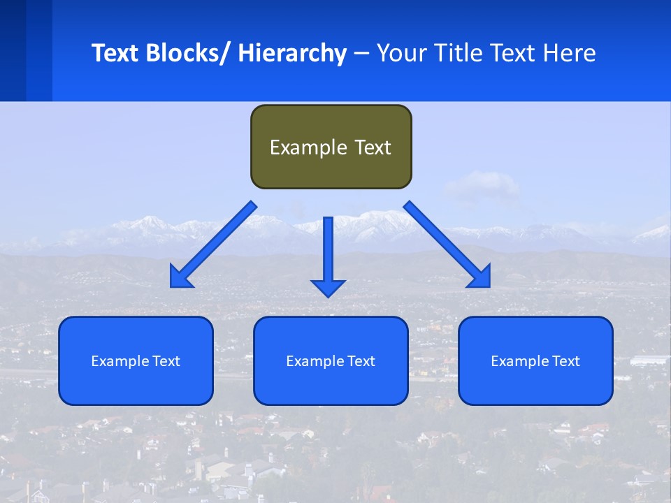 Winter Housing Panorama PowerPoint Template
